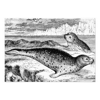Vintage Seal 1800s Seals Illustration Template Invite