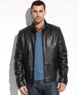 Tommy Hilfiger Jacket, Leather Barracuda Jacket   Coats & Jackets   Men