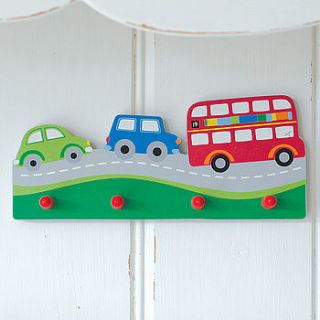 boys transport car bus coat hooks by pippins gifts and home accessories