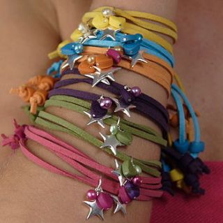 personalised petite star corsage bracelet by fingerprints