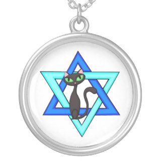 Jewish Cat Stars Pendants
