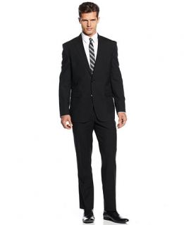 Kenneth Cole New York Suit, Black Stripe Trim Fit   Suits & Suit Separates   Men
