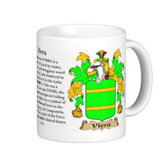 Viera, the Origin, the Meaning and the Crest Coffee Mug