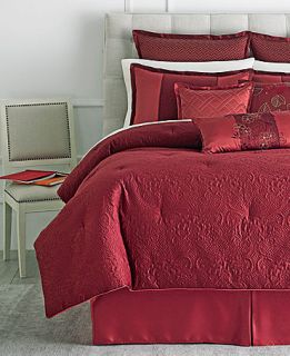 CLOSEOUT Martha Stewart Collection Marble Flowers 9 Piece King Comforter Set   Bed in a Bag   Bed & Bath