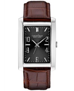 Bulova Mens Black Leather Strap Watch 45mm 96B107   Watches   Jewelry & Watches