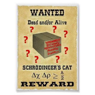 Schrodinger's Cat Wanted Poster