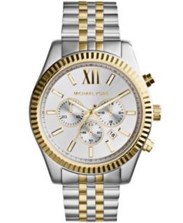 Michael Kors Womens Chronograph Lexington Tri Tone Stainless Steel Bracelet Watch 38mm MK5735   Watches   Jewelry & Watches