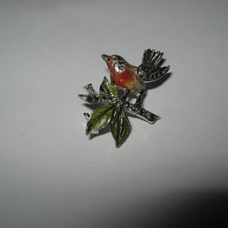 vintage 1950's robin brooch by maison ami