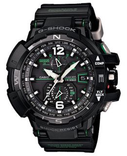 G Shock Mens Chronograph Triple G Resist Compass Aviator Black Resin Strap Watch 48x54mm GWA1100 1A3   Watches   Jewelry & Watches