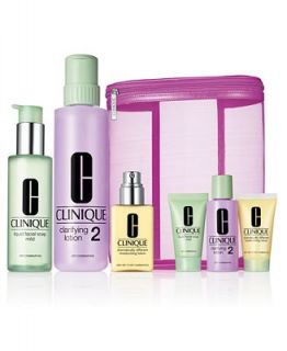 Clinique Great Skin Home and Away Value Set   3 Step Types 1/2   Makeup   Beauty