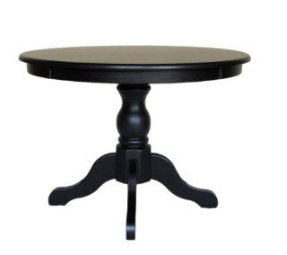 Carolina Classic Winslow Pedestal Table, Antique Black   Dining Tables