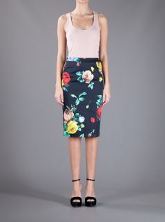 Love Moschino Floral Pencil Skirt