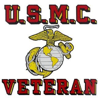 USMC Veteran Clear Decal 