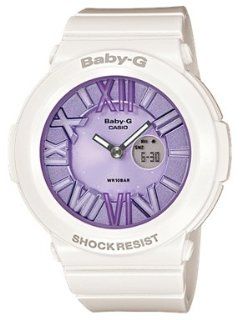 Casio Baby G BGA 161 White Purple BGA 161 7B1DR Watches