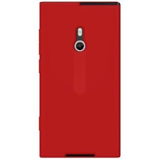 Amzer AMZ92785 Silicone Skin Jelly Case for Nokia Lumia 800   1 Pack   Red Cell Phones & Accessories