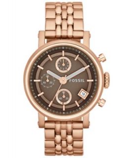Fossil Womens Gold Plated Bracelet Watch ES2197   Watches   Jewelry & Watches