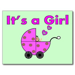 New Baby "It's a Girl" Gifts Post Card