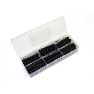 Thermosleeve 158pc 2 1/2" Black Heat Shrink Kit   Electrical Wires  