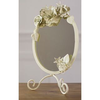 vintage dressing table mirror corsage flowers by the orchard