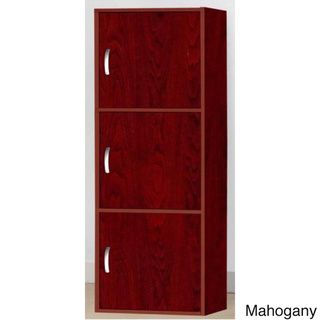 Three door Wooden Storage Cabinet Storage