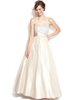 Xscape Strapless Embellished Ball Gown   Women