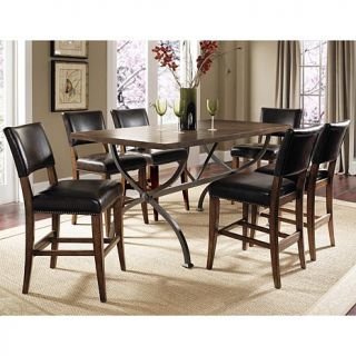 Hillsdale Furniture Cameron Rectangle Counter Height Dining Set with Parson Sto
