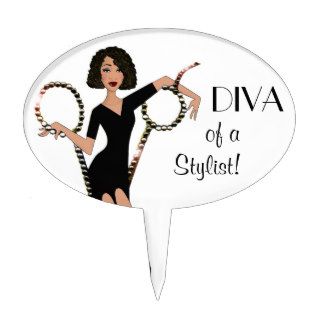 "DIVA of a Hair Stylist" Cake Topper