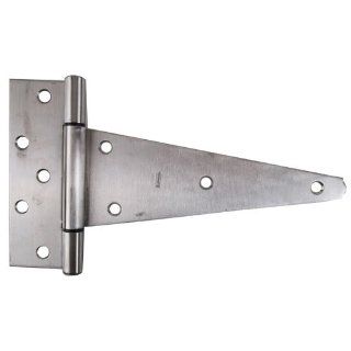 National Hardware BB285 10" Extra Heavy T Hinge   w/Fasteners in Stainless Steel   Door Hinges  