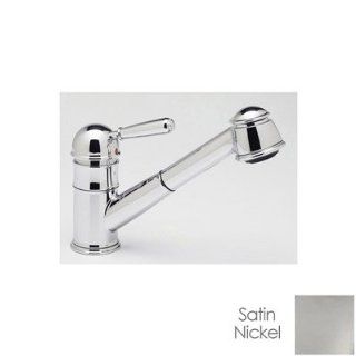 Rohl Country One Handle Kitchen Faucet R77V3STN 2 Satin Nickel   Plumbing Equipment  
