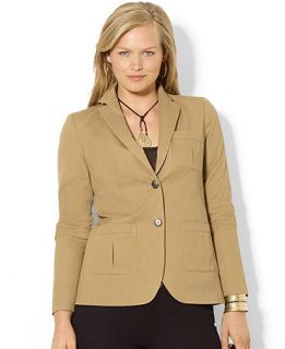 Lauren Ralph Lauren Plus Size Stretch Cotton Blazer   Jackets & Blazers   Plus Sizes