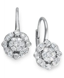 Le Vian Diamond Chocolate Diamond (2 ct. t.w.) in 14k White Gold   Earrings   Jewelry & Watches