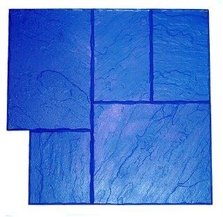 BonWay 32 154 36 Inch by 36 Inch Ashlar Stone Elephant Urethane Texture Mat for Decorative Concrete, Blue   Masonry Forms  