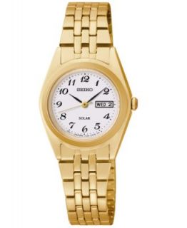 Citizen Womens Eco Drive Gold Tone Stainless Steel Bracelet Watch 28mm EW1912 51A   Watches   Jewelry & Watches