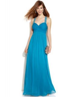 JS Collections Strapless Pleated Gown   Dresses   Women