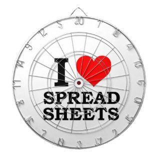 I Love Spreadsheets Dart Boards