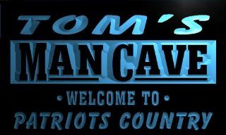 qf154 b Tom's Man Cave Patriots Country Vintage Pub Bar Neon Beer Sign  