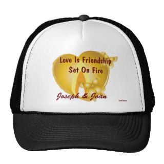 Love Is Friendship Set On Fire Cap Cust. Mesh Hat