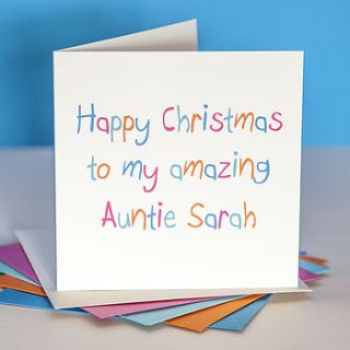 personalised relations christmas card by belle photo ltd