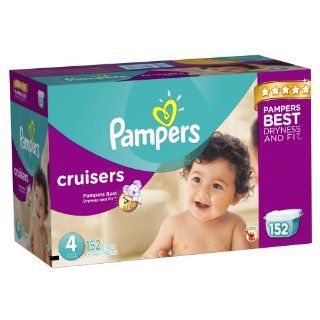 Pampers Cruisers Diapers Size 4 Economy Pack Plus 152 Count Health & Personal Care