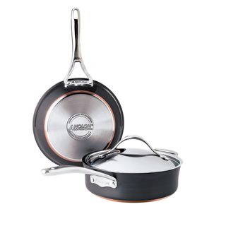 Anolon Three piece Cookware Set Anolon Cookware Sets