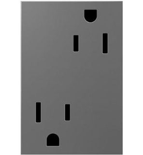 Tamper Resistant Outlet, 3 Module, 15A   Electrical Outlets  