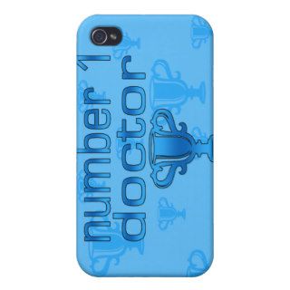 Number 1 Doctor in Blue iPhone 4/4S Cases