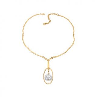 Joan Hornig Giving Rocks Jewelry "Georgette" Pear Shaped Drop 18" Collar Neckla