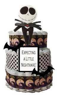 Expecting a Little Nightmare Diaper Cake  Baby Diapering Gift Sets  Baby