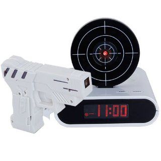 Gun Target Alarm Desk Clock Gadget   Travel Alarm Clocks