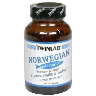 Twinlab   Emulsified Norwegian Cod Liver Oil, 100 soft gels Health & Personal Care