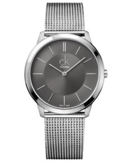 Calvin Klein Watch, Mens Swiss Surround Stainless Steel Mesh Bracelet 43mm K3W21126   Watches   Jewelry & Watches