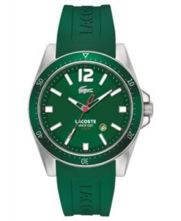 Lacoste Watch, Mens Green Rubber Strap 2010412   Watches   Jewelry & Watches