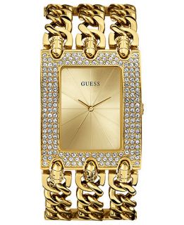 GUESS Watch, Womens Gold Tone Multi Chain Bracelet 48x40mm U0085L1   Watches   Jewelry & Watches