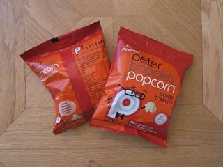 10 tangy tomato popcorn snack bags by peter popple's popcorn